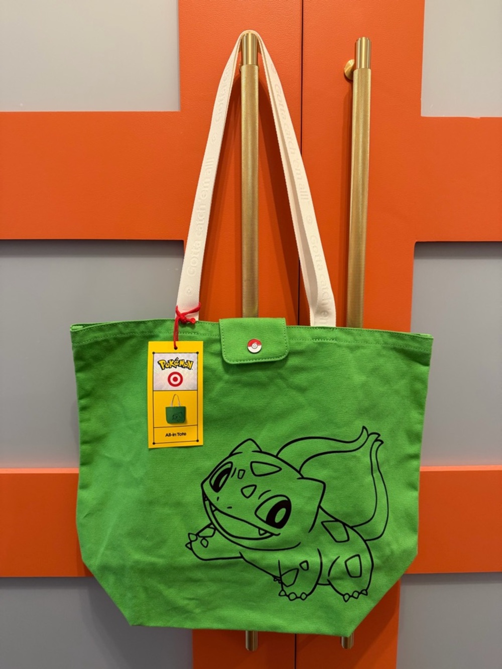 Pokémon x Target Green Reusable Bulbasaur Tote Bag  Sold Out Exclusive